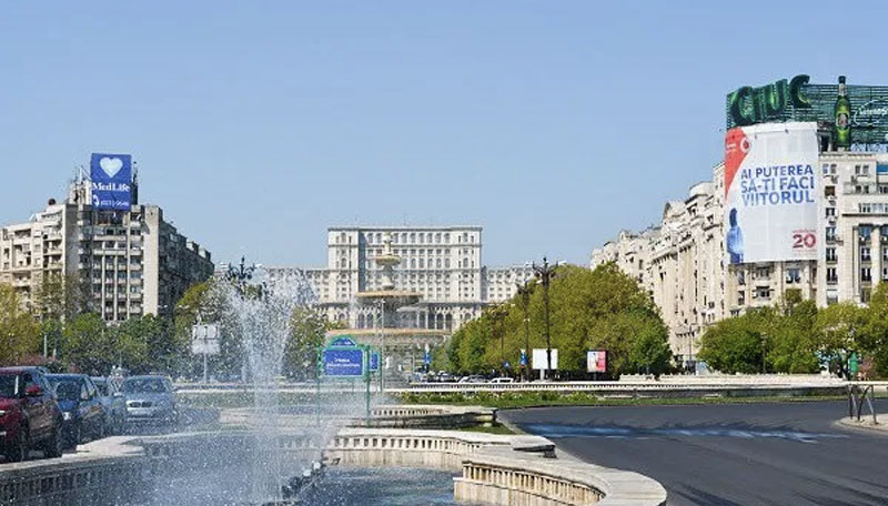 Palace of Parliament di Kota Bucharest, Rumania
