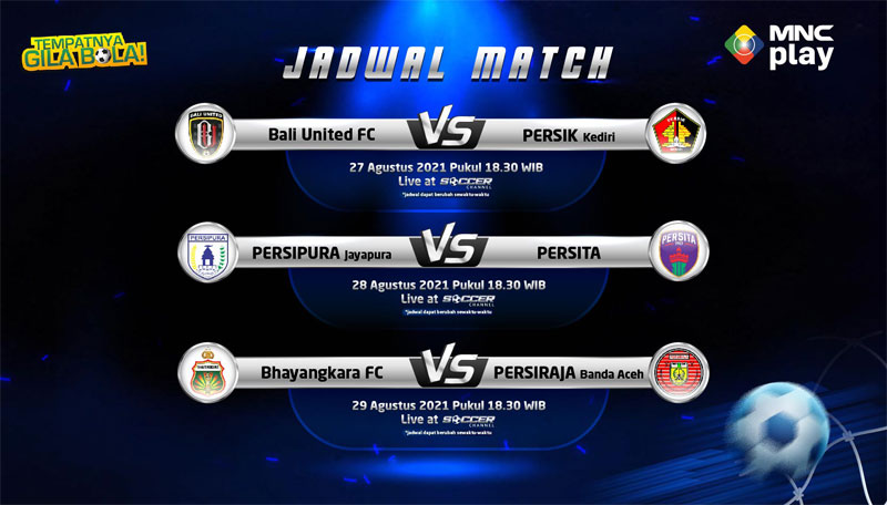 Jadwal Pertandingan Perdana BRI Liga 1 2021